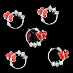 Decoratiuni 3D Metalice 183 Fluturasi Argintii 